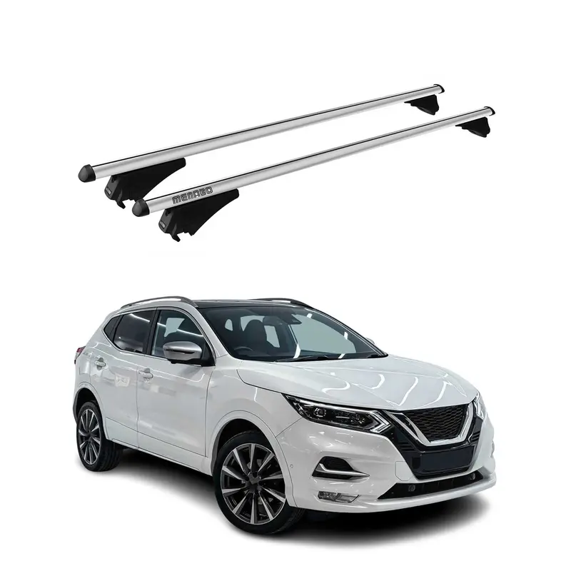Tiger Barres de toit transversales pour Nissan Qashqai 2017-2021 Gris