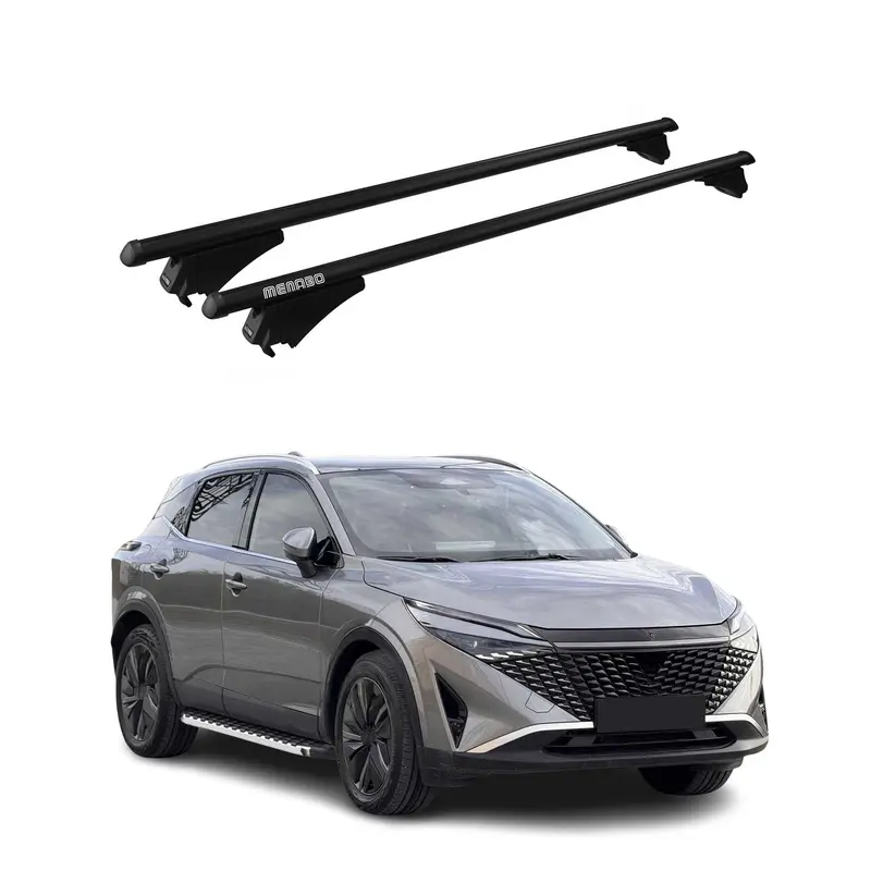Tiger Barres de toit transversales pour Nissan Qashqai 2021-2026 Noir
