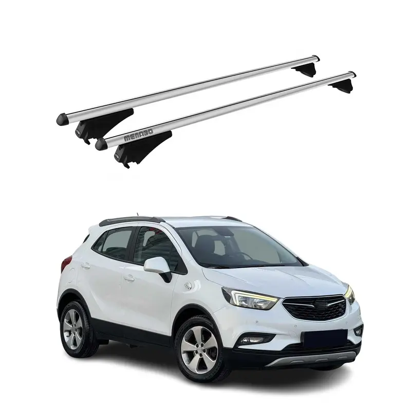 Tiger Barres de toit transversales pour Opel Mokka X 2016-2020 Gris