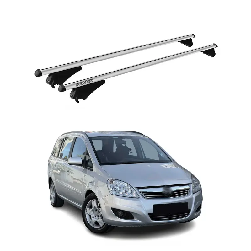 Tiger Barres de toit transversales pour Opel Zafira B 2008-2012 FL Alu Gris 2x