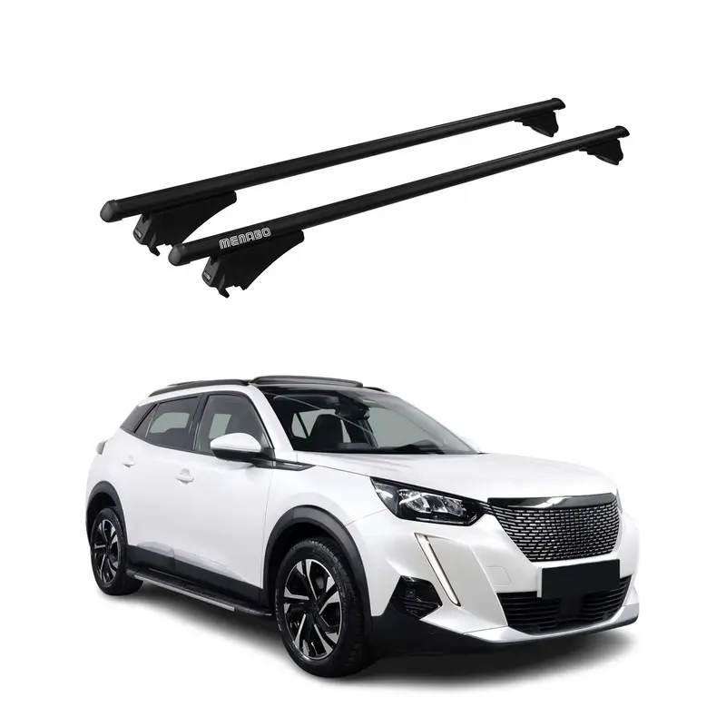 Tiger Barres de toit transversales pour Peugeot 2008 2019-2026 Noir