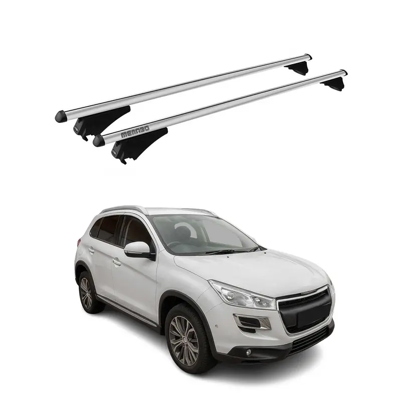 Tiger Barres de toit transversales pour Peugeot 4008 2012-2017 Gris