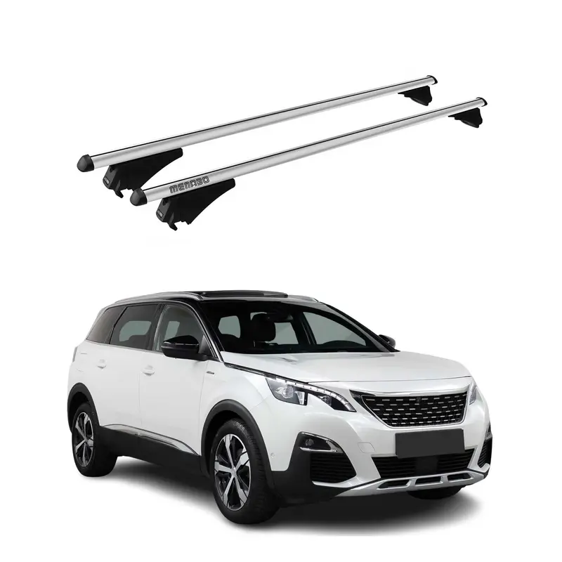 Tiger Barres de toit transversales pour Peugeot 5008 2017-2020 Gris