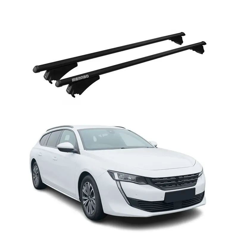 Tiger Barres de toit transversales pour Peugeot 508 SW 2018-2025 Noir