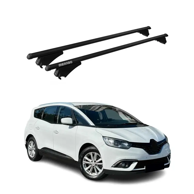 Tiger Barres de toit transversales pour Renault Grand Scenic 2016-2022 Noir