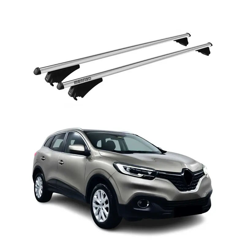 Tiger Barres de toit transversales pour Renault Kadjar 2015-2022 Alu Gris 2x