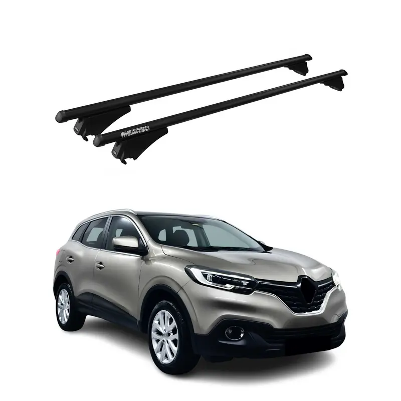Tiger Barres de toit transversales pour Renault Kadjar 2015-2022 Noir