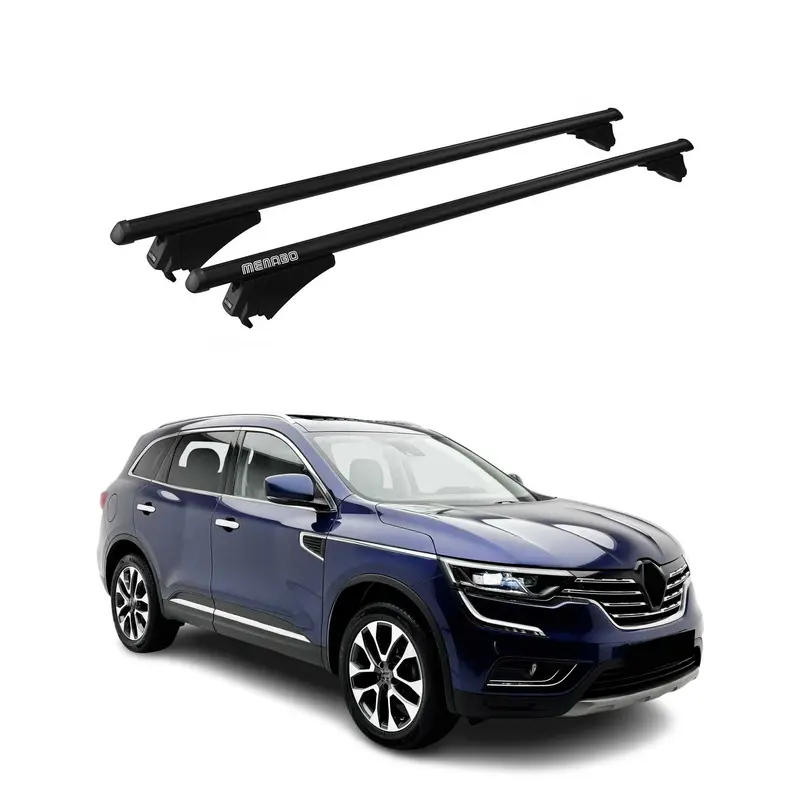 Tiger Barres de toit transversales pour Renault Koleos II 2016-2024 Noir