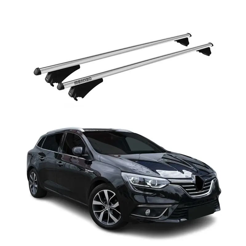 Tiger Barres de toit transversales pour Renault Megane IV Grandtour 2016-22 Gris