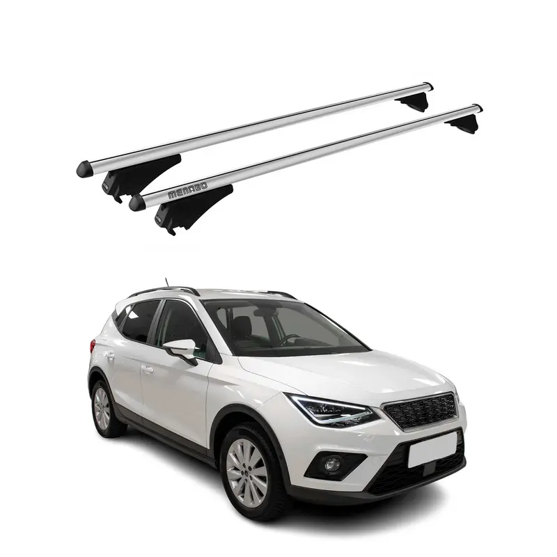 Tiger Barres de toit transversales pour Seat Arona 2017-2026 Gris
