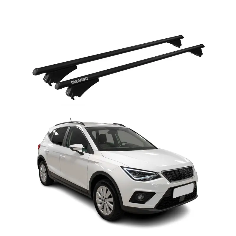 Tiger Barres de toit transversales pour Seat Arona 2017-2026 Noir
