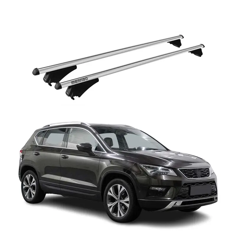 Tiger Barres de toit transversales pour Seat Ateca 2016-2026 Gris
