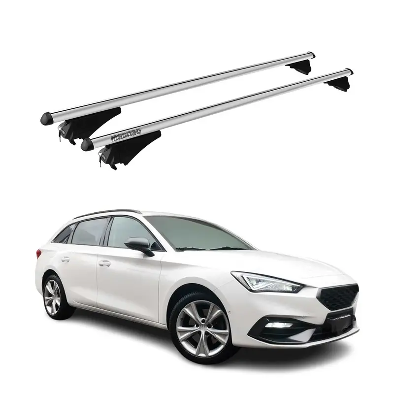Tiger Barres de toit transversales pour Seat Leon IV 2020-2026 Gris