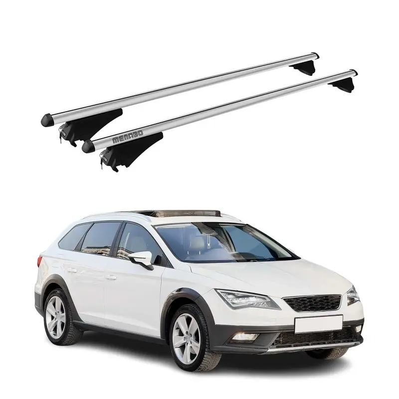 Tiger Barres de toit transversales pour Seat Leon X-Perience ST 2015-2020 Alu 2x