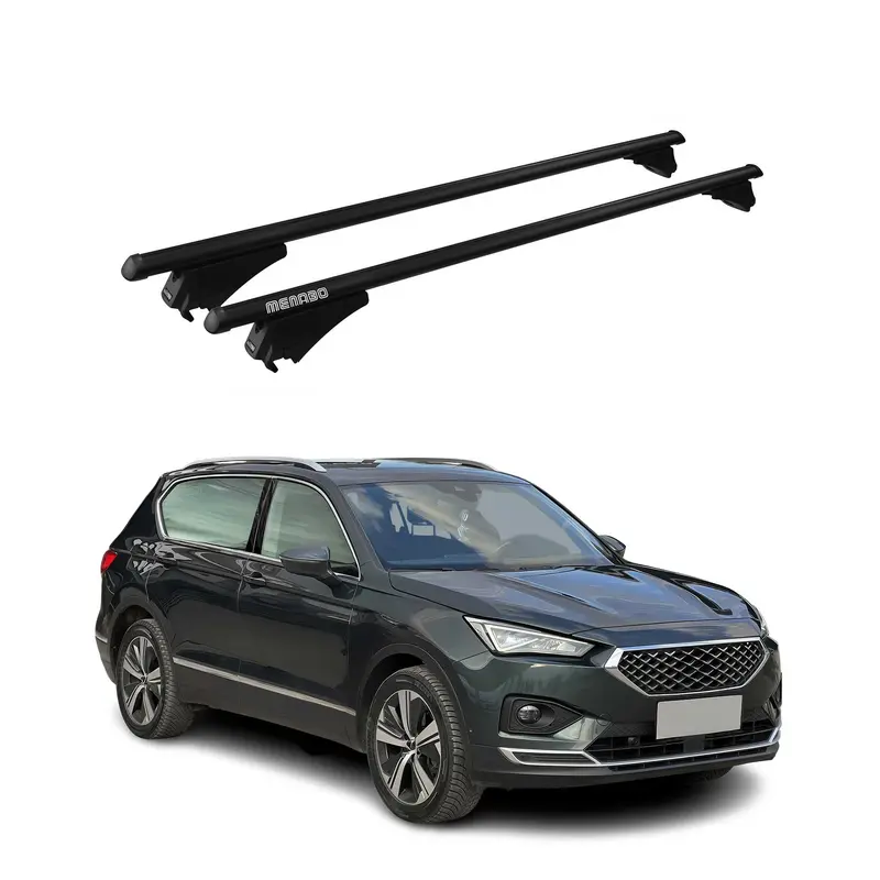 Tiger Barres de toit transversales pour Seat Tarraco 2018-2024 Noir