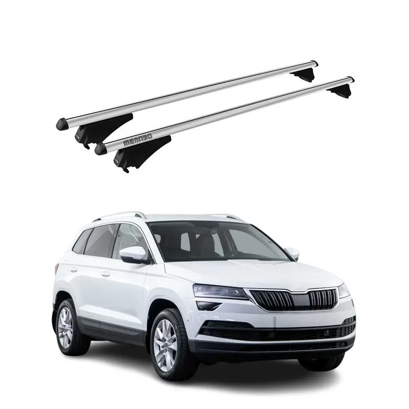 Tiger Barres de toit transversales pour Skoda Karoq 2017-2026 Gris