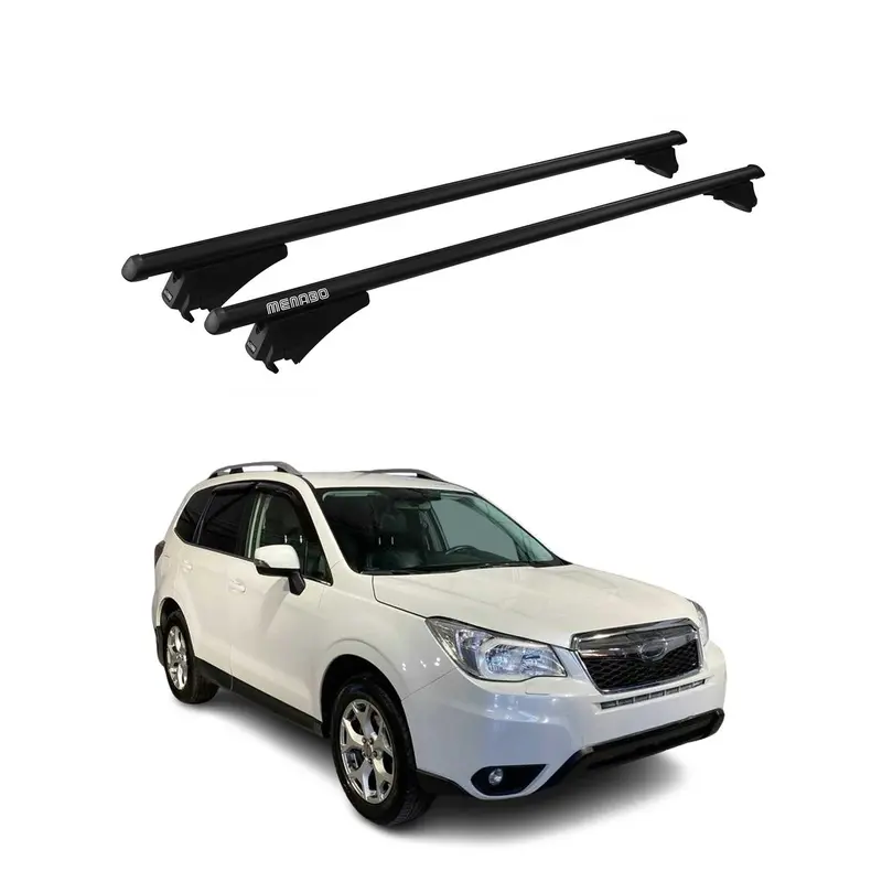 Tiger Barres de toit transversales pour Subaru Forester IV 2013-2018 Noir