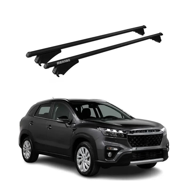 Tiger Barres de toit transversales pour Suzuki SX4 S-Cross 2016-2021 Noir