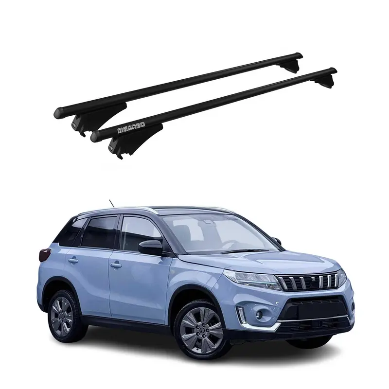 Tiger Barres de toit transversales pour Suzuki Vitara 2015-2020 Noir
