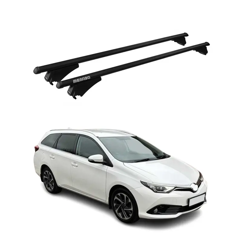 Tiger Barres de toit transversales pour Toyota Auris E180 2013-2018 Noir