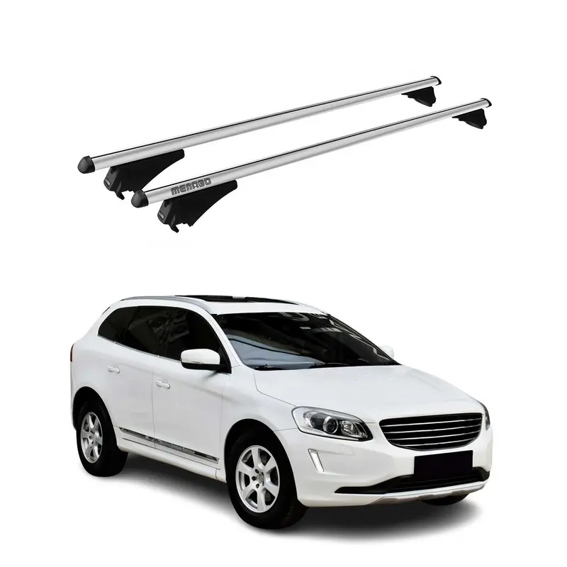 Tiger Barres de toit transversales pour Volvo XC60 2014-2017 Gris