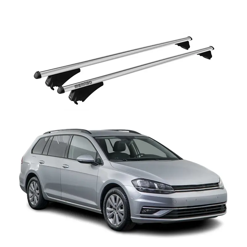 Tiger Barres de toit transversales pour VW Golf VII Variant 2012-2019 Gris