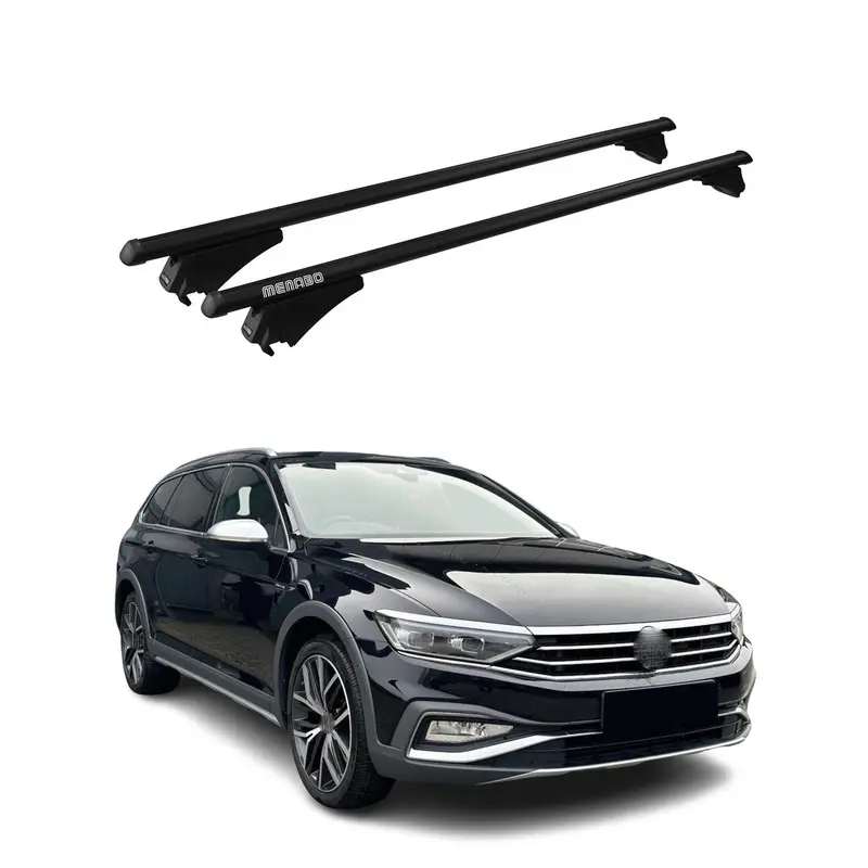 Tiger Barres de toit transversales pour VW Passat B8 Alltrack 2019-2023 FL Noir