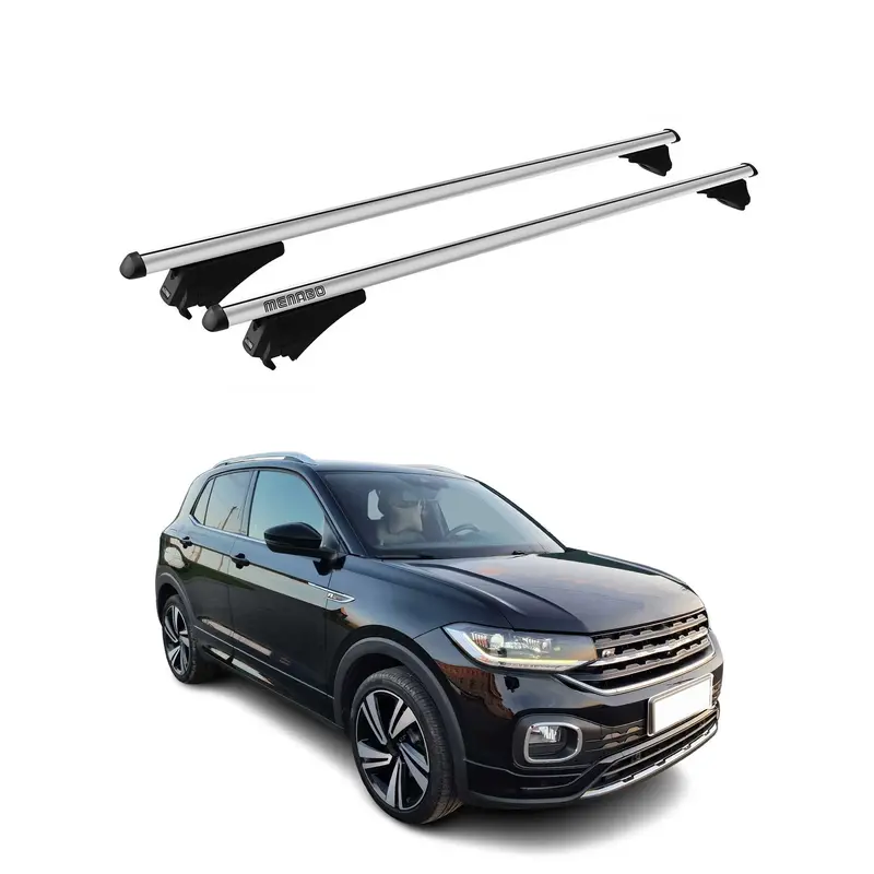 Tiger Barres de toit transversales pour VW T-Cross 2019-2026 Gris