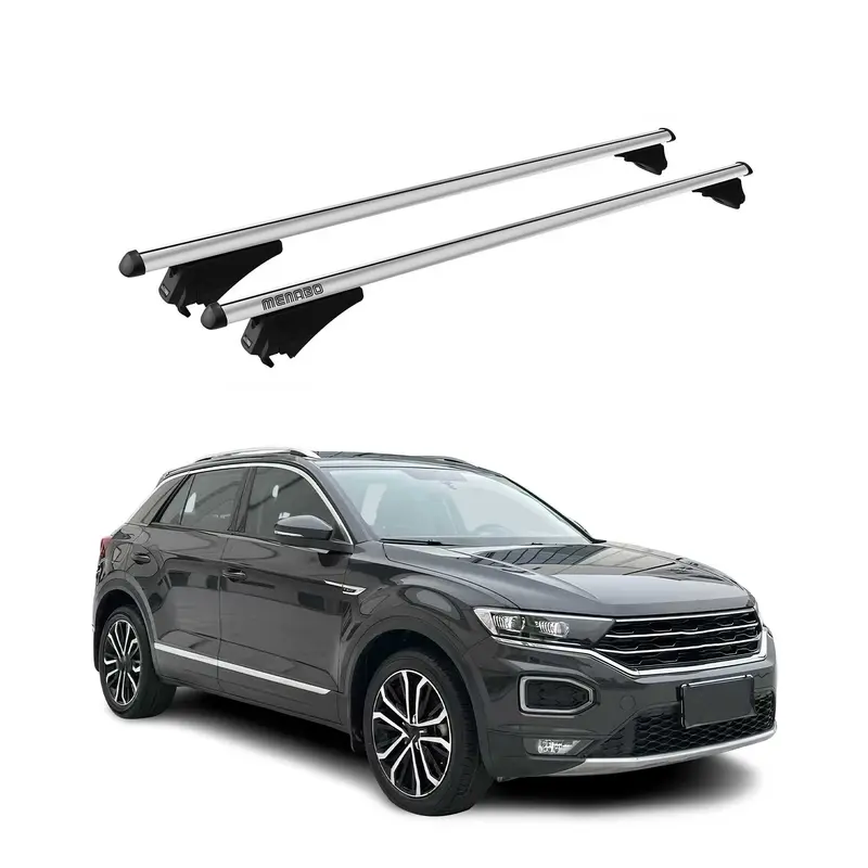 Tiger Barres de toit transversales pour VW T-Roc 2017-2025 Gris