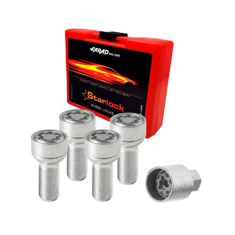Vis de roue antivol pour Audi A1/ A2/ A3/ A4/ A5/ A4 Allroad Gris 4x M14X1.5