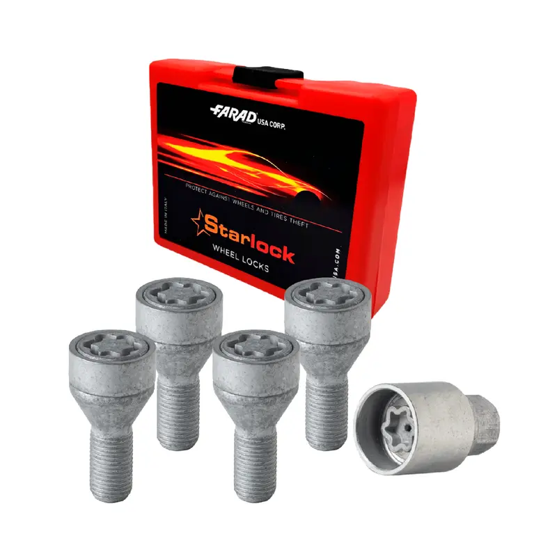 Vis de roue antivol pour BMW Série 7 jusqu’en 2002 Gris lot de 4 M12X1,5