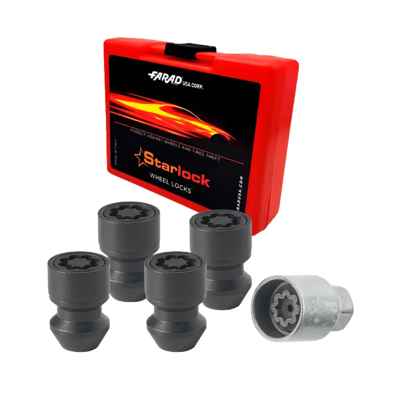 Vis de roue antivol pour Ford C-Max/ B-Max/ EcoSport dès 2014 Noir 4x M12X1.5