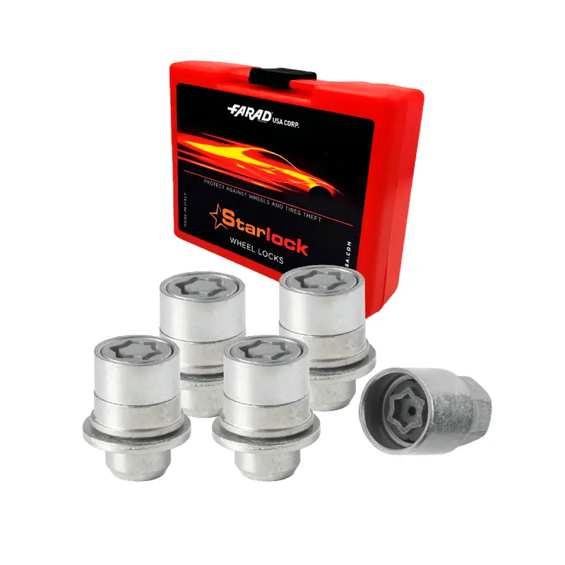 Vis de roue antivol pour Jaguar F-Type Coupe 2013-2024 Acier Gris 4x M12X1,5