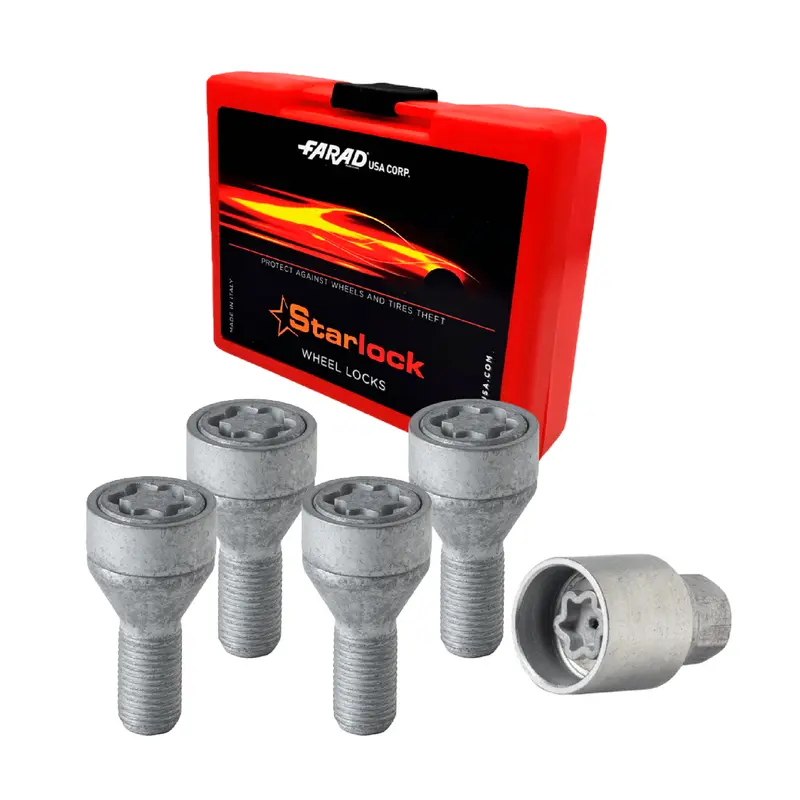 Vis de roue antivol pour Nissan Micra 2004-2010 Acier Gris lot de 4 M12X1,5